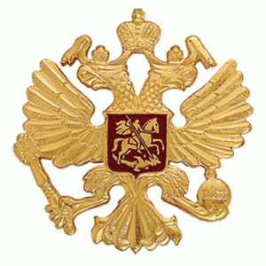 Eagle (emblem) on the crown cap Russian Armed Forces