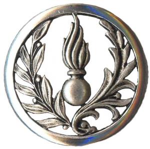 Administrative Service beret metal badge of French Army