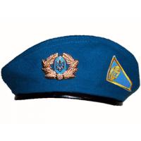 Soldiers Blue Beret Airborne Troops of the Armed Forces of Ukraine