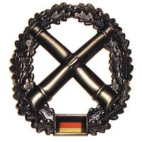 Bundeswehr Beret Metal Insignia "Artillery". Germany Federal Defence Force