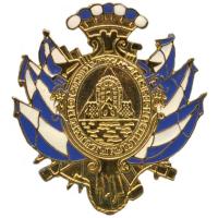 HONDURAS ARMY GENERAL OFFICER ENAMEL CAP BADGE
