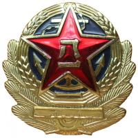 Кокарда эмблема в венке на тулью фуражки ВМС НОАК