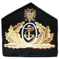Izšūti emblēma par cepuri Navy Albānija