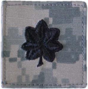 ACU Army Lieutenant Colonel Rank Insignia with Velcro. Hook fastener