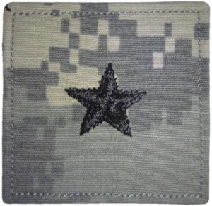 ACU Army Brigadier General Rank Insignia with Velcro. Hook fastener