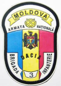 Patch of the 3th Infantry Brigade of the Armed Forces of the Republic of Moldova