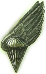 Paratrooper Qualification Badge Silver of Defence Force Latvia