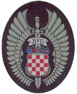 Military Academy Patch of Army CROATIA. HVU