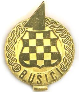 The 1-st Brigade "BUSICI" Beret / Cap Metal Badge of Croatian Army