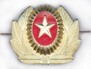 Metal Officers Badge of the Armed Forces of Kyrgyzstan