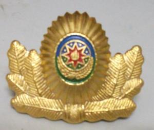 Metal Cap Badge of the republic of Azerbaijan. 90s