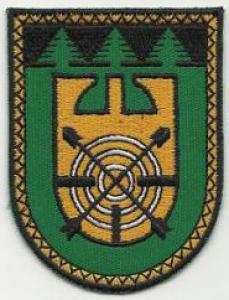 Central Field Range Training Area Patch of Lithuania. patch for parade dress uniform