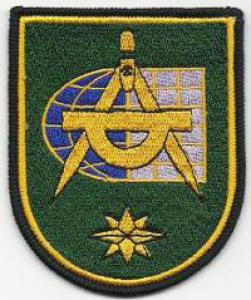 Military Cartographic Centre of Armed Forces Lithuania. Patch for parade dress uniform