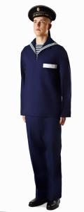 Casual uniform of sailor, cadet of the Russian Navy