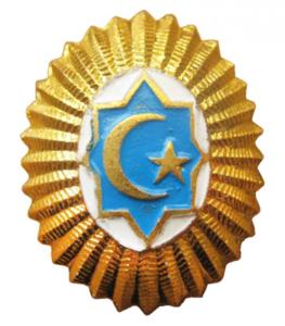 Cap / Hat Badge for officers, warrant officers and contract servicemen Uzbekistan Armed Forces