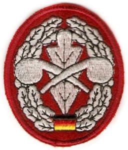 Bundeswehr Embroidered Beret Insignia "Chemical Defence". Germany Federal Defence Force