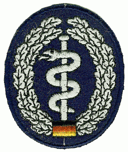 Bundeswehr Embroidered Beret Insignia "Medical Corps". Germany Federal Defence Force