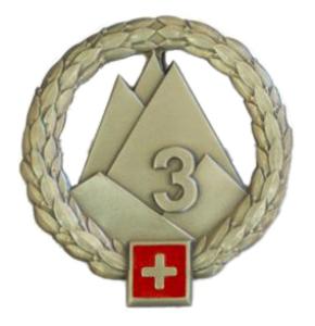 3rd Mountain Corps Beret Insignia of Swiss Land Forces