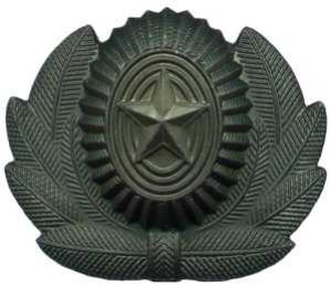 Officer's Subdued Badge for the field uniform. Russian Federation