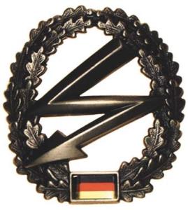 Bundeswehr Metal Beret Insignia "Signal Troops". Germany Federal Defence Force