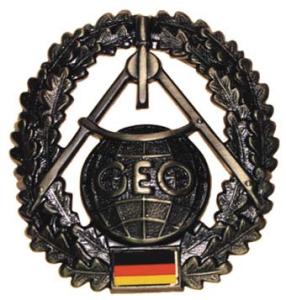 Bundeswehr Beret Metal Insignia "Topographic". Germany Federal Defence Force