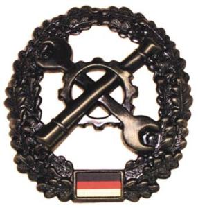 Bundeswehr Beret Metal Insignia "Repair Service". Germany Federal Defence Force