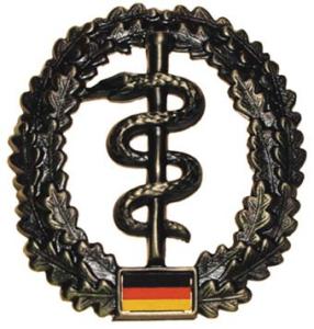 Bundeswehr Beret Metal Insignia "Medical Corps". Germany Federal Defence Force