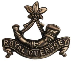 The Royal Guernsey Light Infantry Brass Cap Badge United Kingdom