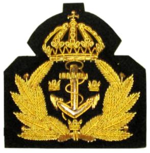 Embroidered badge Navy Sweden