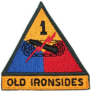 1st Armored Division Patch. Alpha Units. US Army