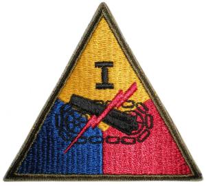 1 Armored Corps Patch. US Army