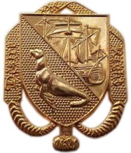 Officer's badge of Falkland Island Defence Force. British Overseas Territories