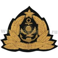 Admirals and Senior officer ranks Cap Badge of the Navy Kazakhstan