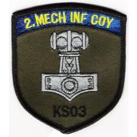 The 2nd Mehanized Infantry Compane Patch. Armed Forces Sweden