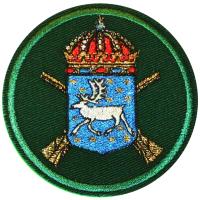 19 Norrbottens regiment Patch. Armed Forces Sweden