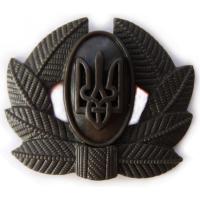 Private Soldiers, Sergeant, Warrant officer Hat / Cap Subdued Badge (plastic) of Armed Forces UKRAINE