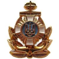 Cap/Hat Badge of officers and warrant officers of the Ukrainian Navy