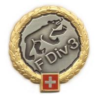 Beret Badge of 3rd Infantry Division. Swiss Army