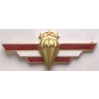 Airborne-Reconnaissance battalion (1992-1998) paratrooper qualification badge - golden  /Latvian National Armed Forces/