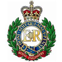Cap Badge of the Corps of Royal Engineers. United Kingdom