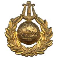 Кокарда знак на кашкет військового оркестру Королівського Корпусу Морської піхоти Великобританії
