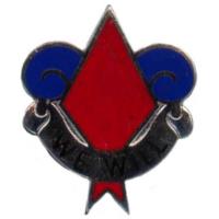 Кокарда знак на беретную нашивку 5-й пехотной дивизии "Красные дьяволы"
