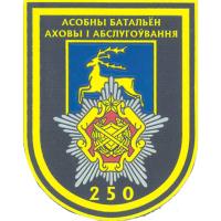 The 250th Special Service Battalion Guard Patch. Air Force of the Republic of Belarus