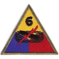Нарукавный знак 6-й бронетанковой дивизии СВ США
