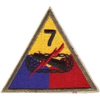 Нарукавный знак 7-й бронетанковой дивизии СВ США