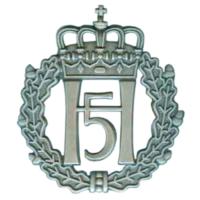The 5th Troop of 10th Commando Officers Cap Metal Badge. Norway