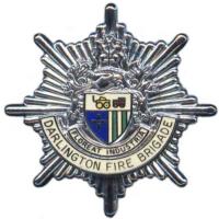 Кокарда знак на фуражку пожарной бригады г. Дарлингтон