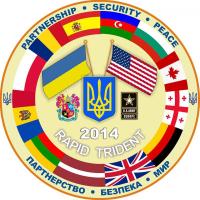 Emblem of the Ukrainian-American tactical exercise "Rapid Trident - 2014"