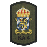 Patch 4 coastal artillery regiment Navy Sweden