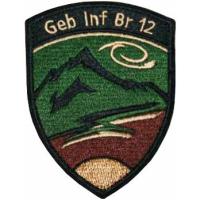 Sleeve insignia of the 12th Mountain Infantry Battalion of the Land Forces of Switzerland